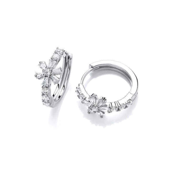 Flower Huggie Earrings Earrings Cavendish French