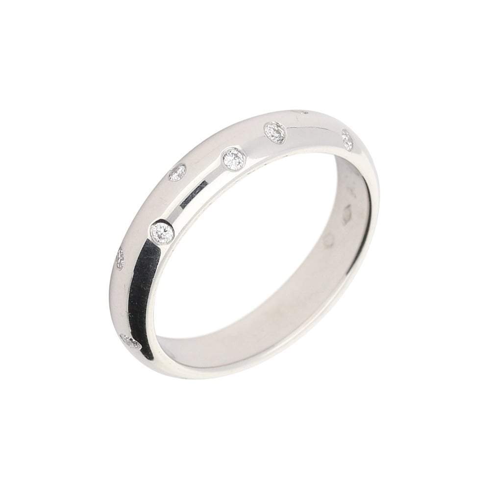 Furrer Jacot Platinum scattered TWVS 0.16ct diamond ring Ring Furrer Jacot