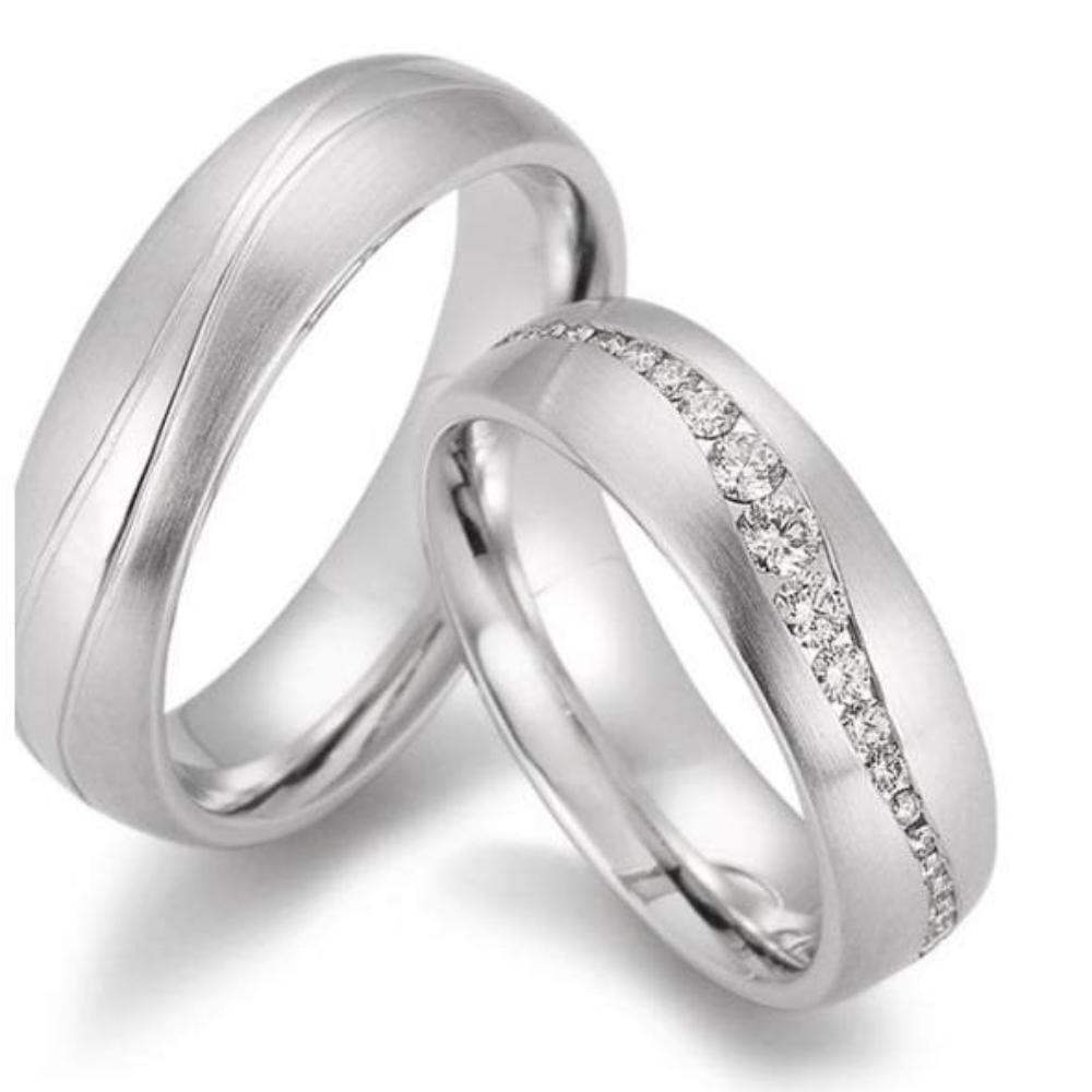 Platinum 0.75ct diamond wave full set wedding/eternity band TW VS1 Ring Gerstner