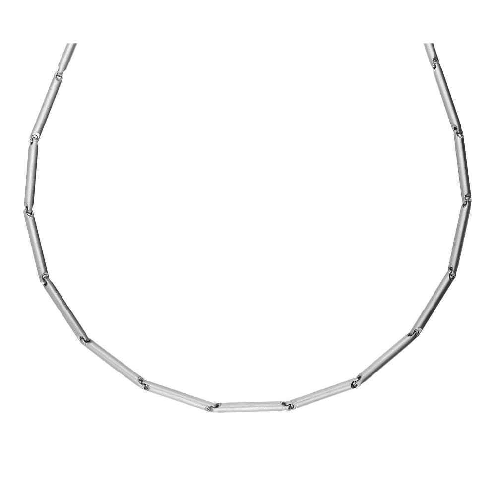 Henrich and Denzel Platinum bar link necklace Necklace Henrich & Denzel