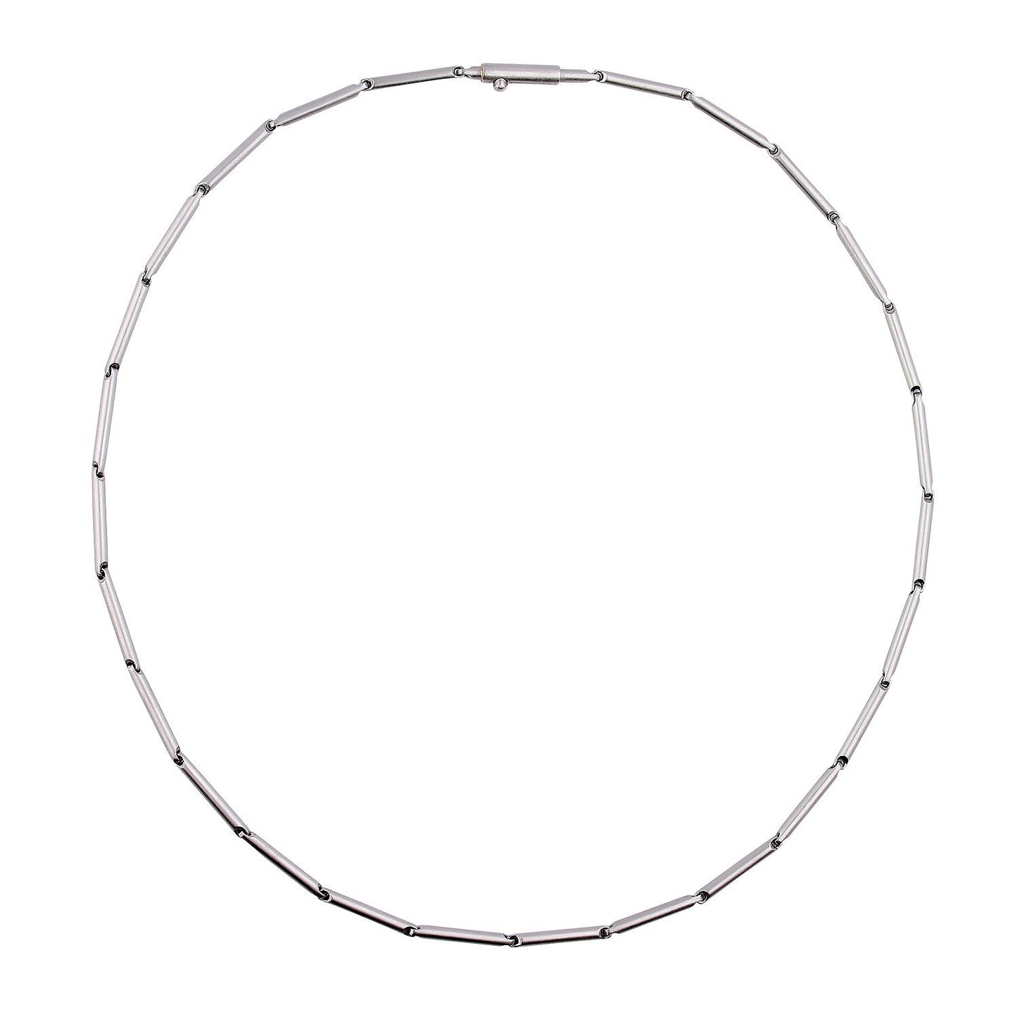 Henrich and Denzel Platinum bar link necklace Necklace Henrich & Denzel