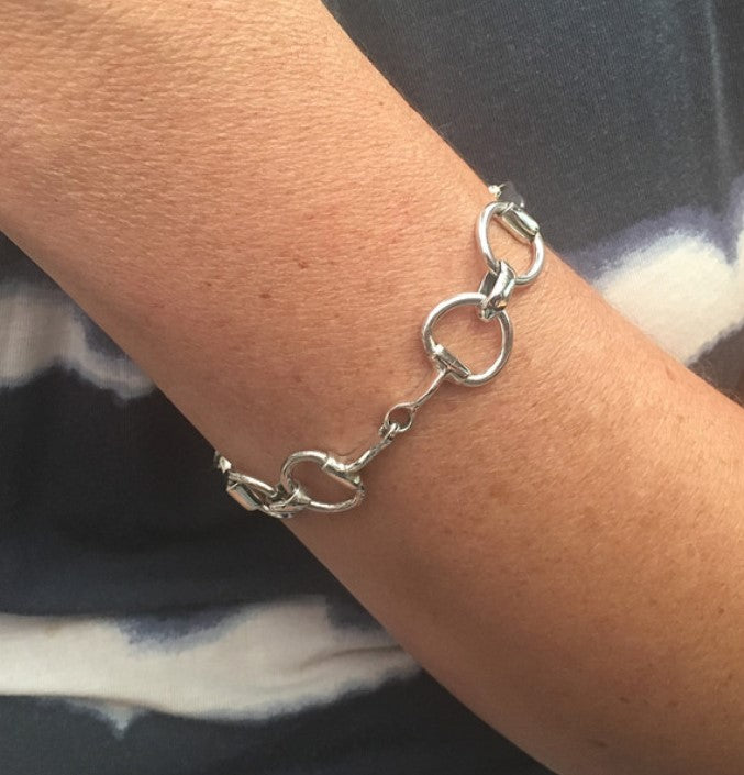 Silver Horse Bit Bracelet Bracelet Cavendish French