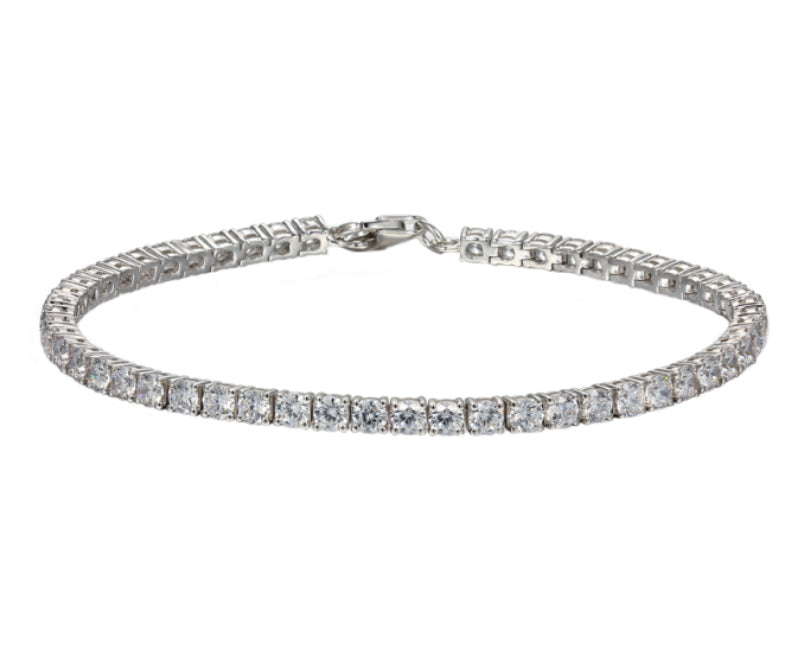 Silver snow fire bracelet with cz's Bracelet Amore