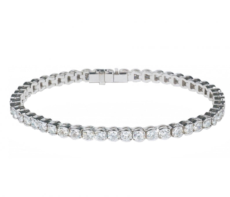 Silver ice fire bracelet with cz's Bracelet Amore   