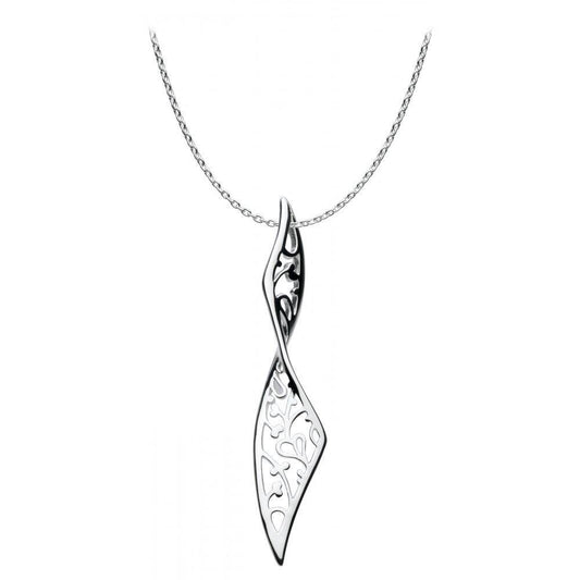 Kit Heath Silver flourish necklace Pendant Kit Heath