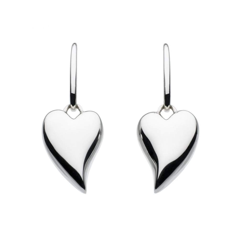 Kit Heath Silver lustful heart hook earrings Earrings Kit Heath