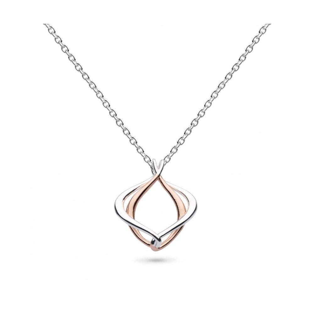 Silver rose gold infinity alicia pendant Pendant Kit Heath   