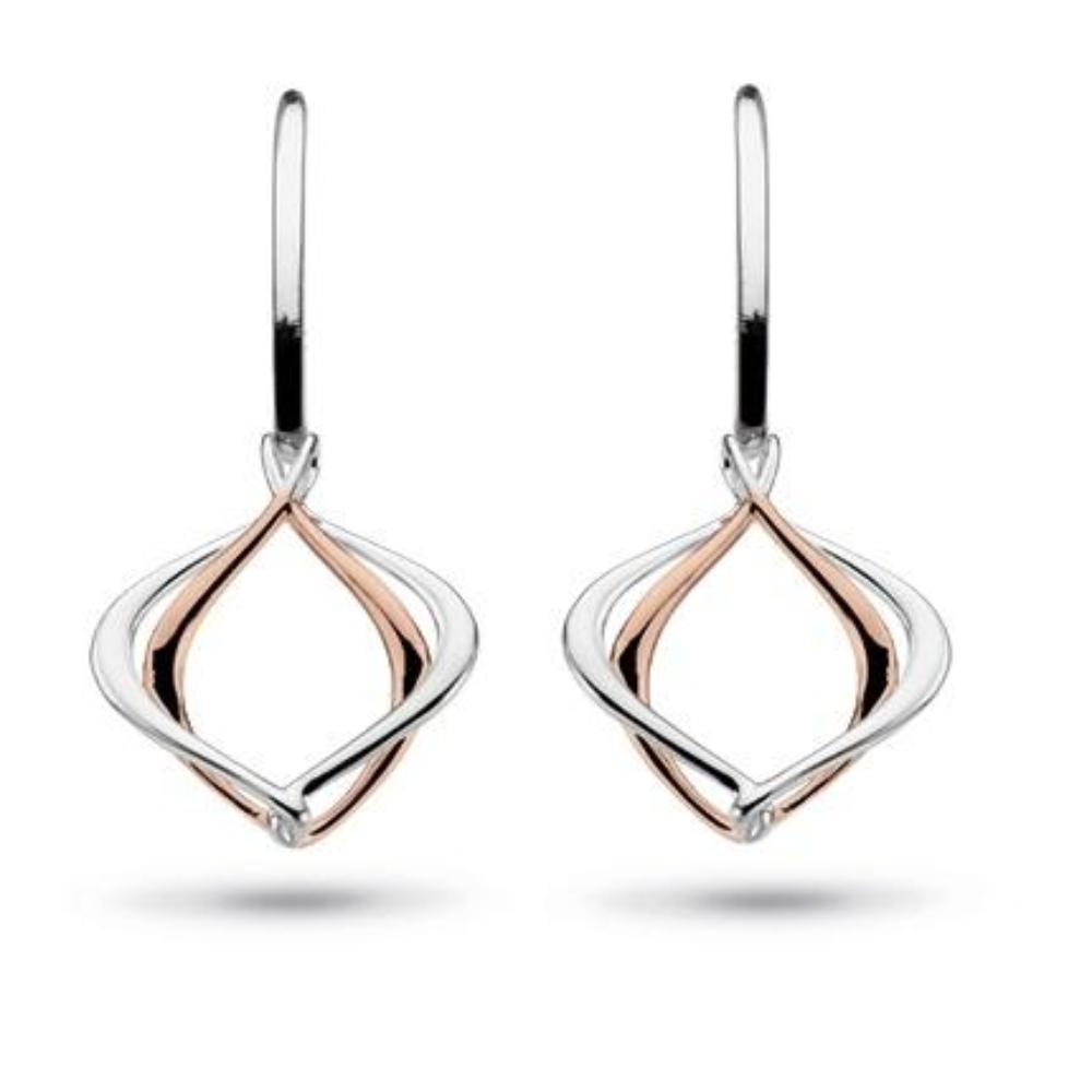 Silver rose gold infinity alicia hook earrings Earrings Kit Heath