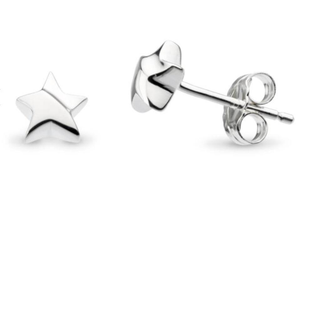 Silver shining star stud earrings Earrings Kit Heath