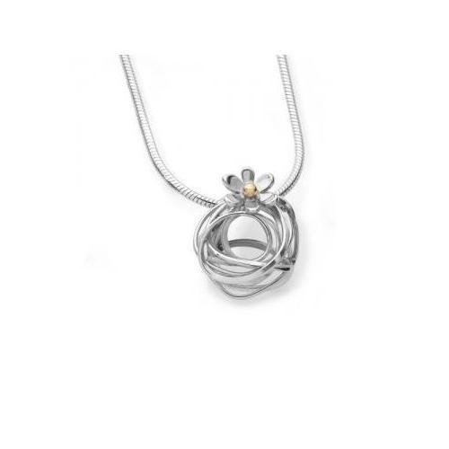 Linda Macdonald Silver 9ct scribbles necklace Pendant Linda Macdonald