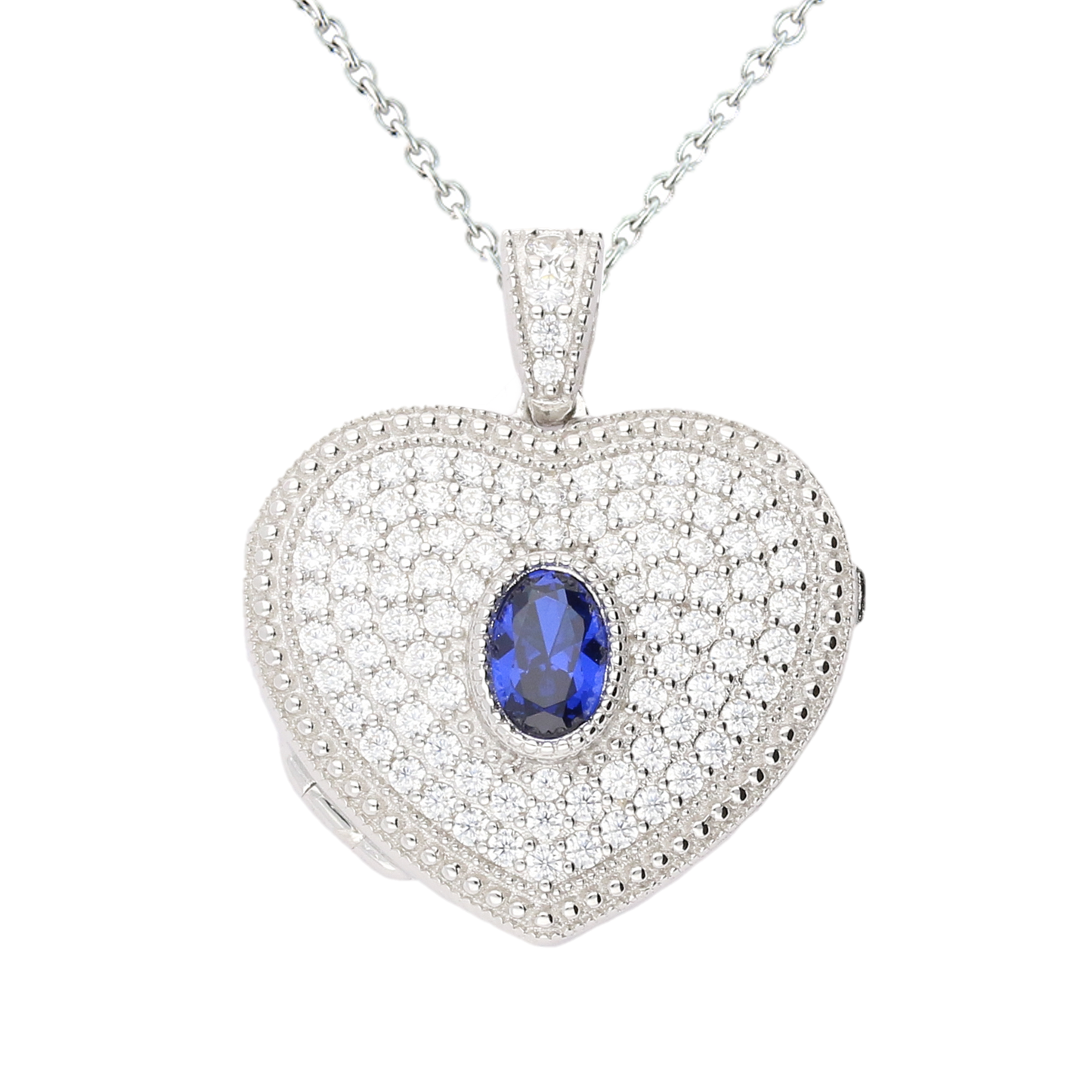Lola Locket Silver blue India heart locket Locket Lola Locket