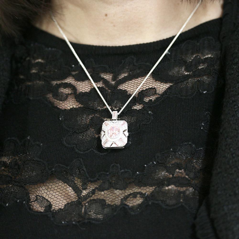 Lola Locket Silver pink Paris locket Locket Lola Locket