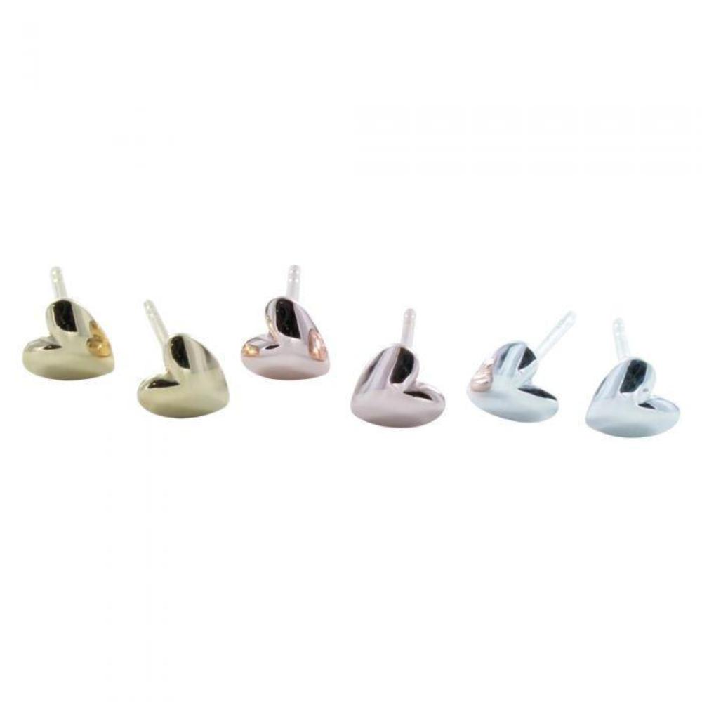 Devotion heart stud earrings Earrings Reeves & Reeves