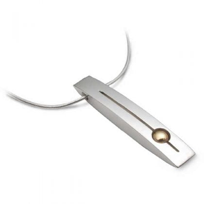 Silver gold bead lozenge pendant Pendant Church House