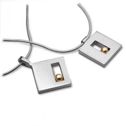 Silver gold bead window pendant Pendant Church House