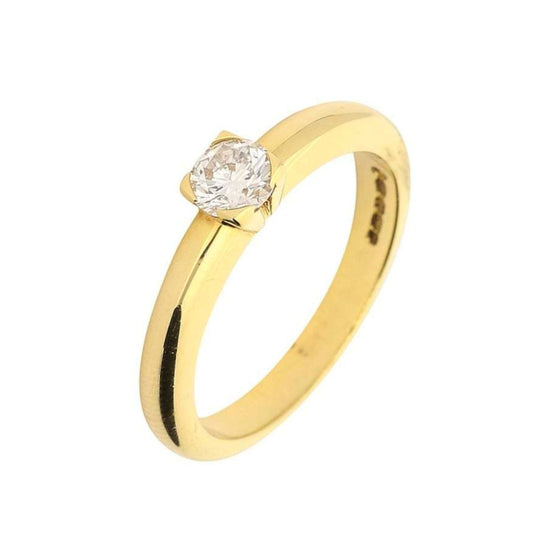18ct yellow gold brilliant cut 0.35ct natural diamond ring Ring Rock Lobster