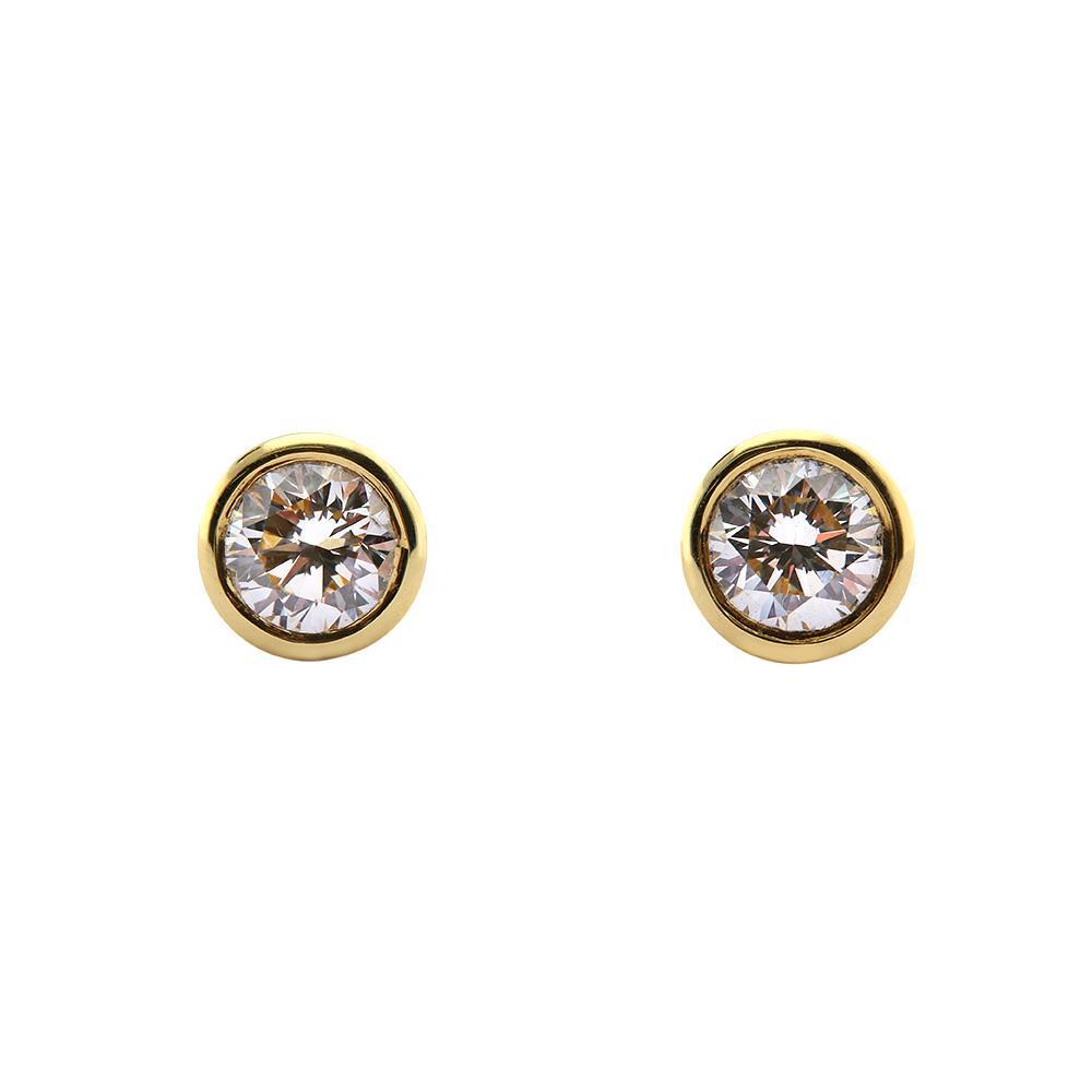 18ct yellow gold brilliant cut 0.40ct diamond stud earrings Earrings Rock Lobster