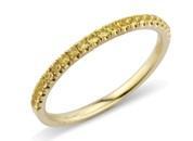 18ct yellow gold yellow sapphire half eternity ring size N Ring Rock Lobster