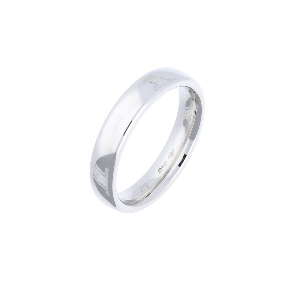 Platinum 4mm plain court band Ring Rock Lobster