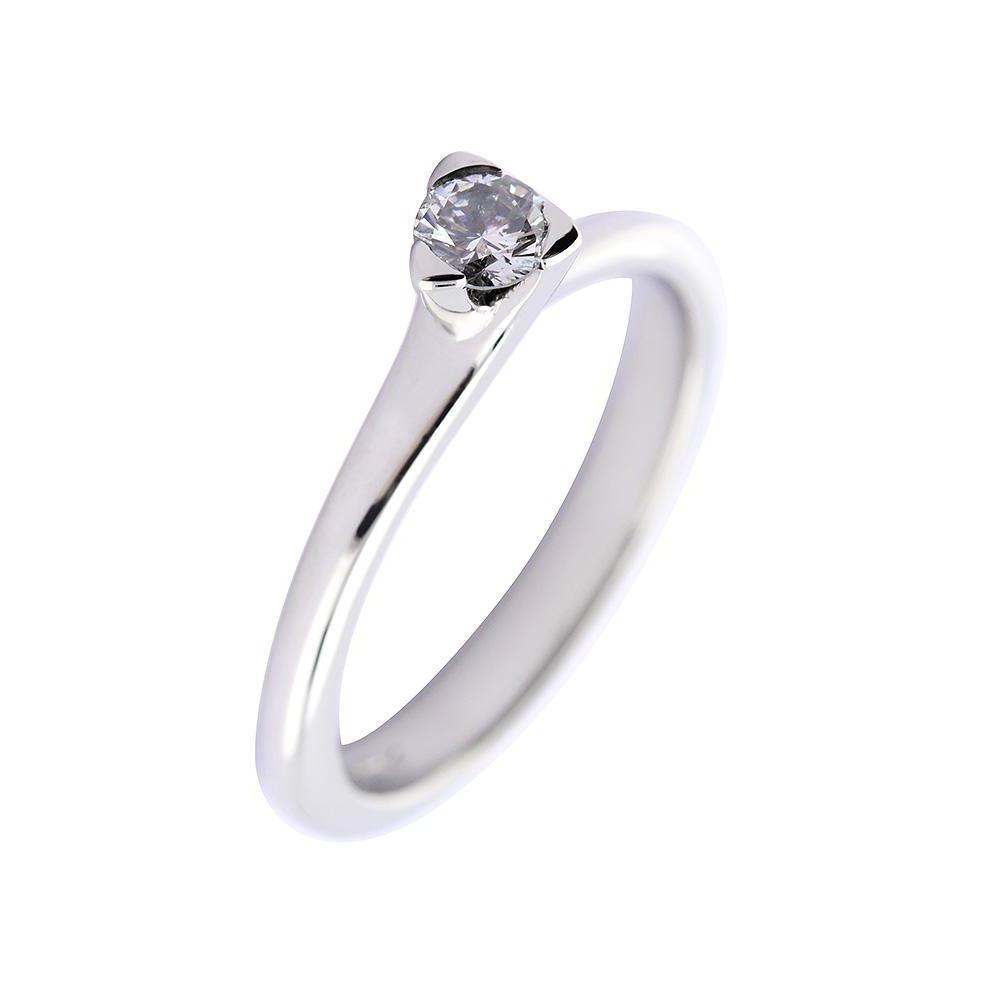 Platinum 0.20ct brilliant Diamond three claw ring Ring Rock Lobster   