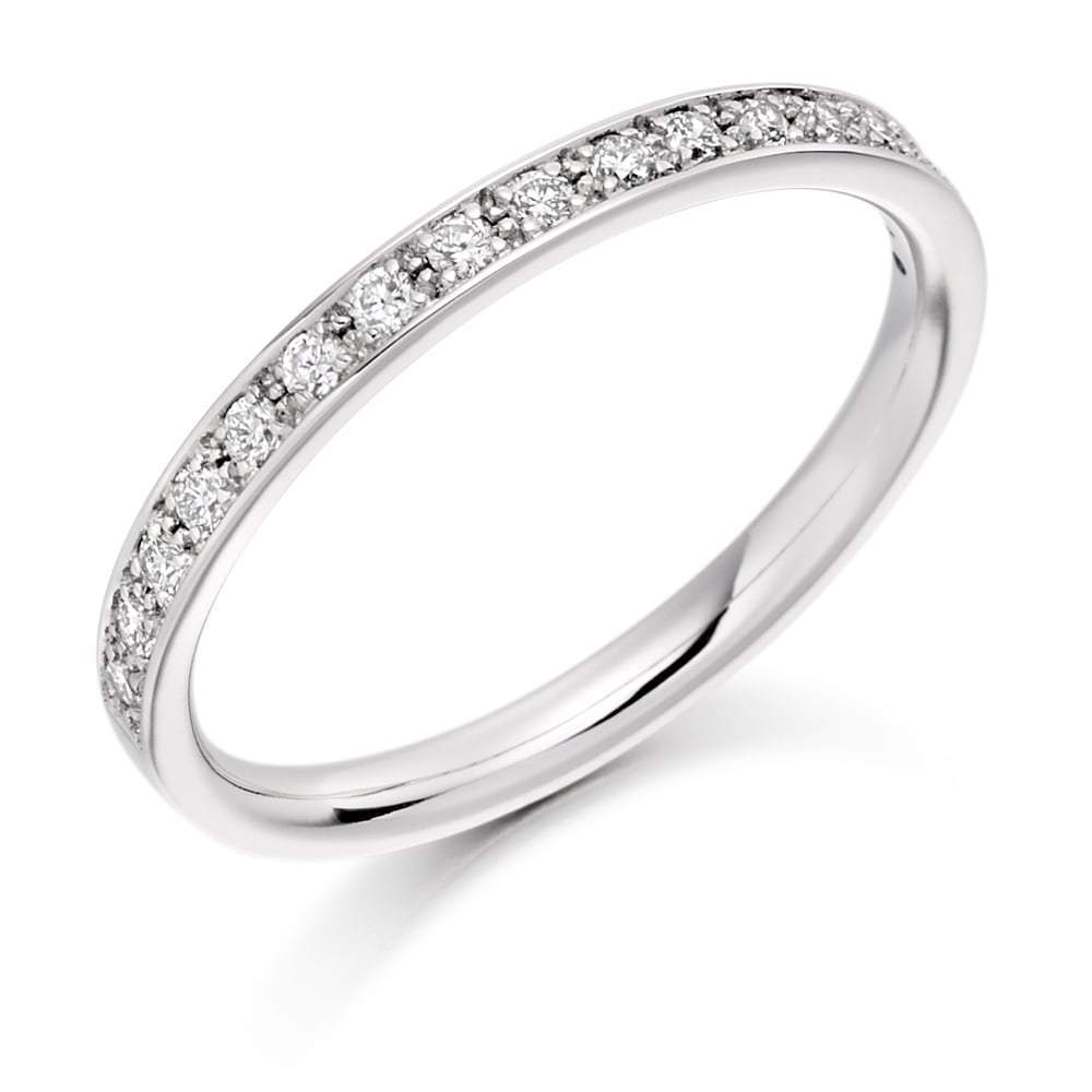 Diamond 0.25ct grain set 1/2 eternity ring Ring Rock Lobster platinum *  