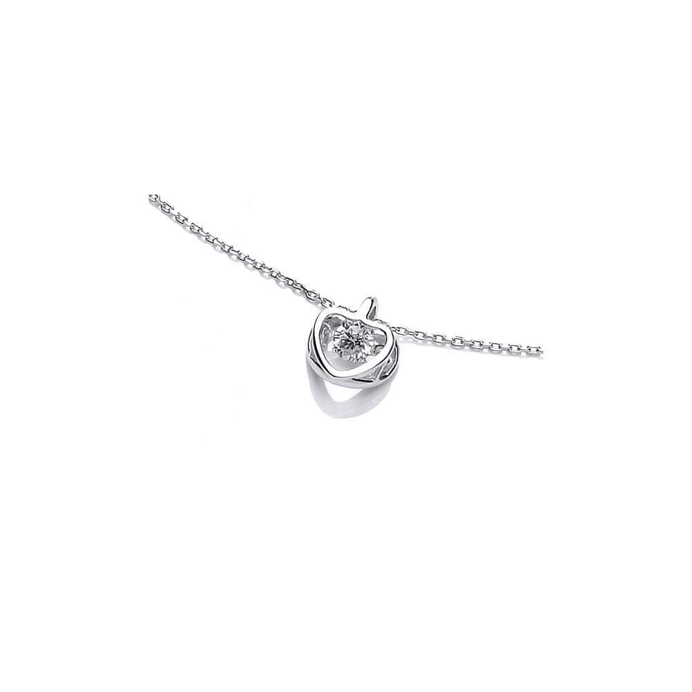 Silver CZ heart pendant Pendant Cavendish French