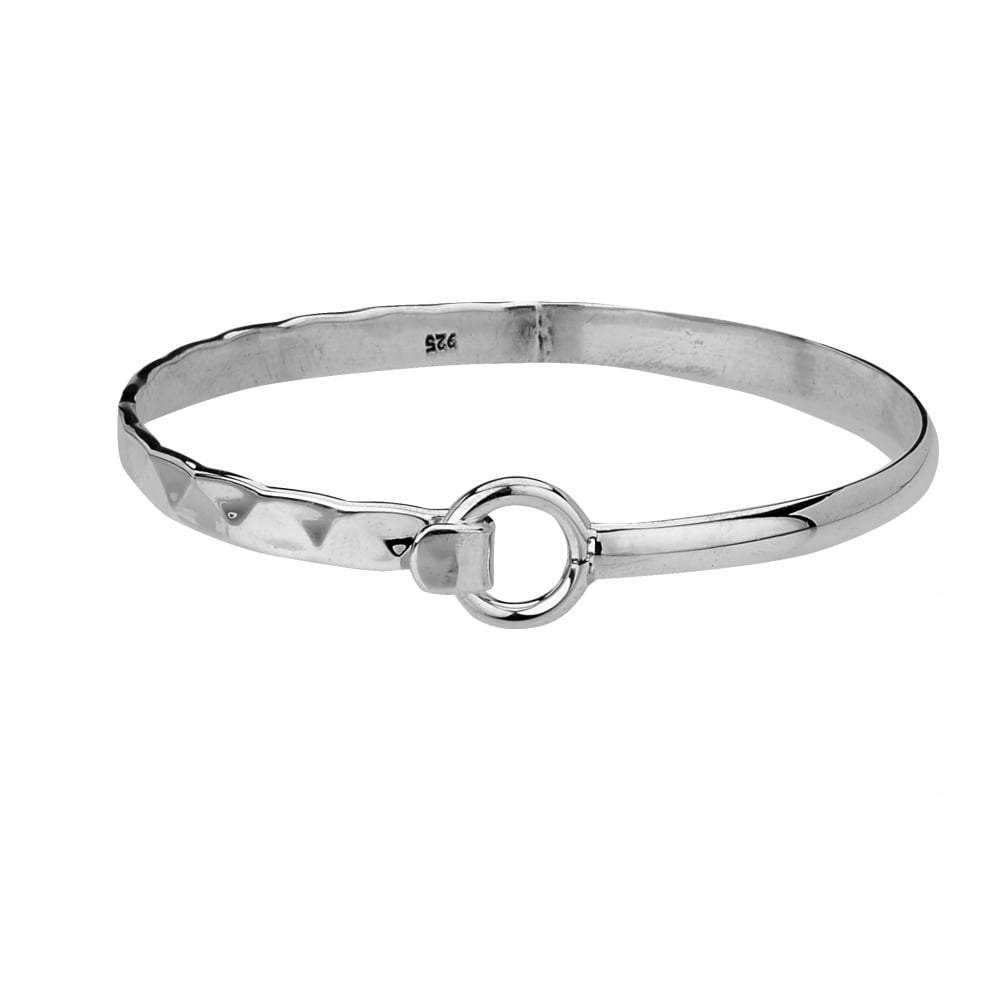 Silver hook and eye bangle Bangle Tianguis Jackson   