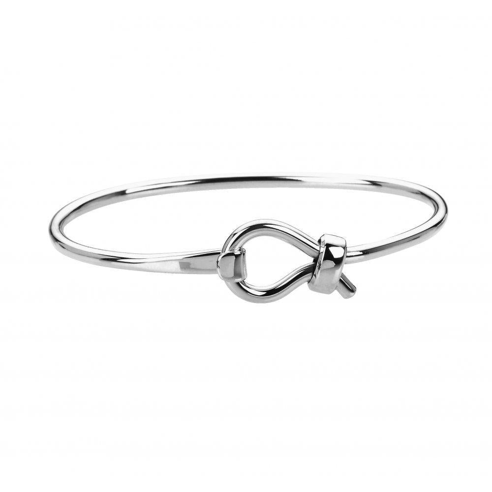 Silver loop fastening bangle Bangle Cavendish French