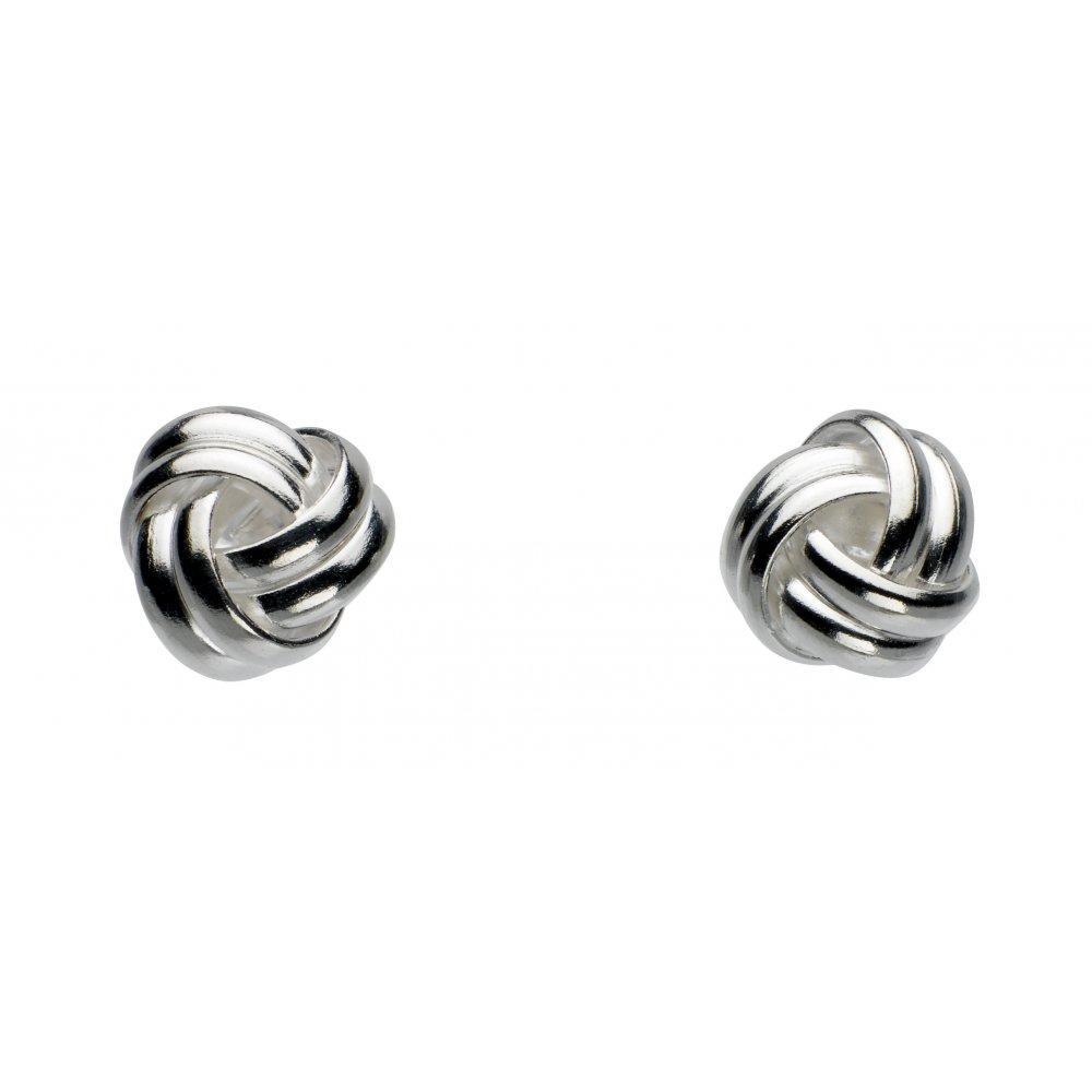 Silver rounded knot stud earrings Earrings Rock Lobster Jewellery