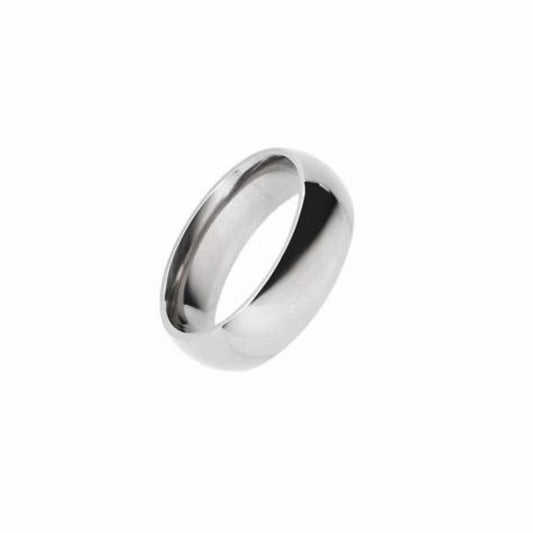 Titanium plain 6mm court ring Ring G H Moore