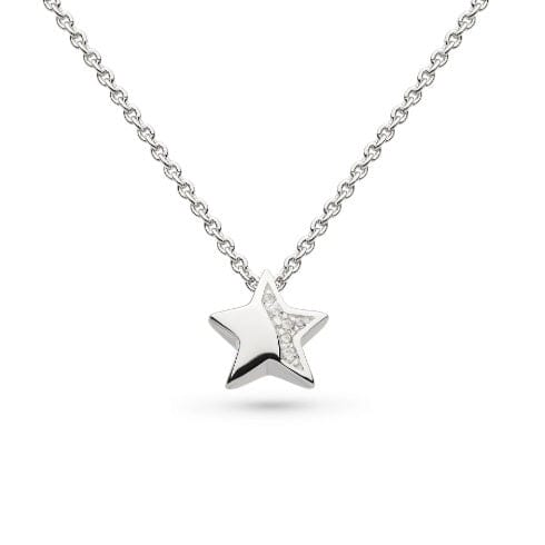 Silver and CZ miniature shining star necklace Pendant Kit Heath
