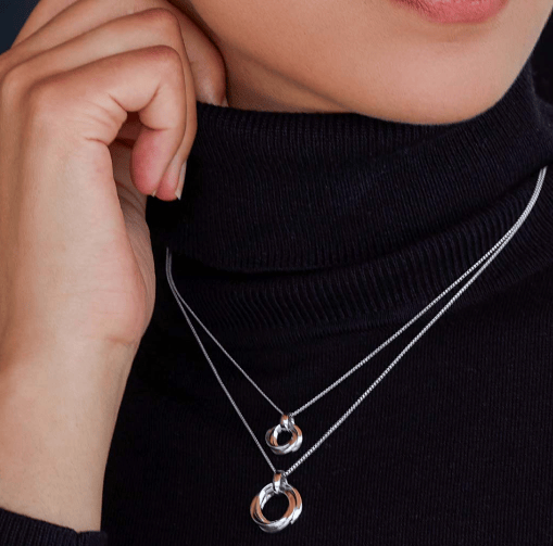 Silver Bevel Trilogy Necklace Pendant Kit Heath