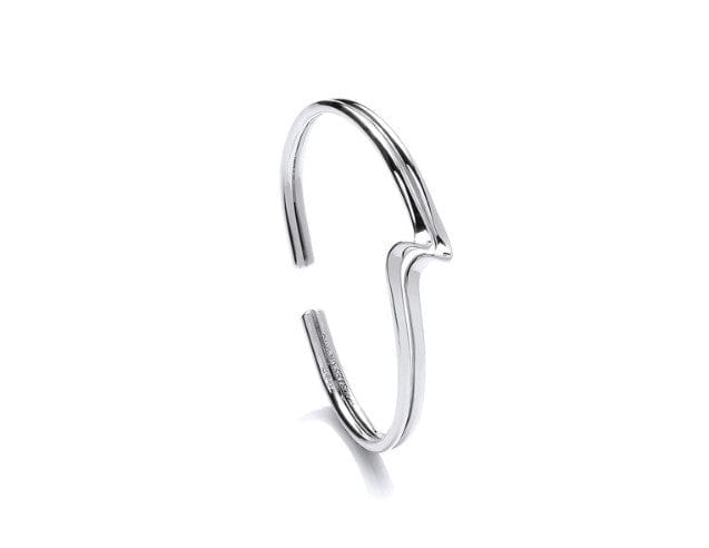Silver Double Twist cuff Bangle Bangles Cavendish French