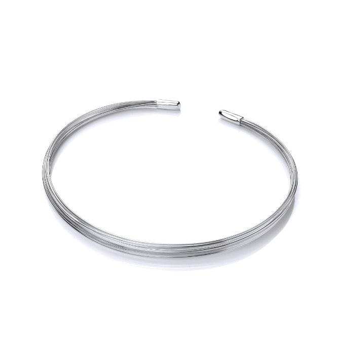 Silver Multi Strands Collar Necklace Necklace Cavendish French
