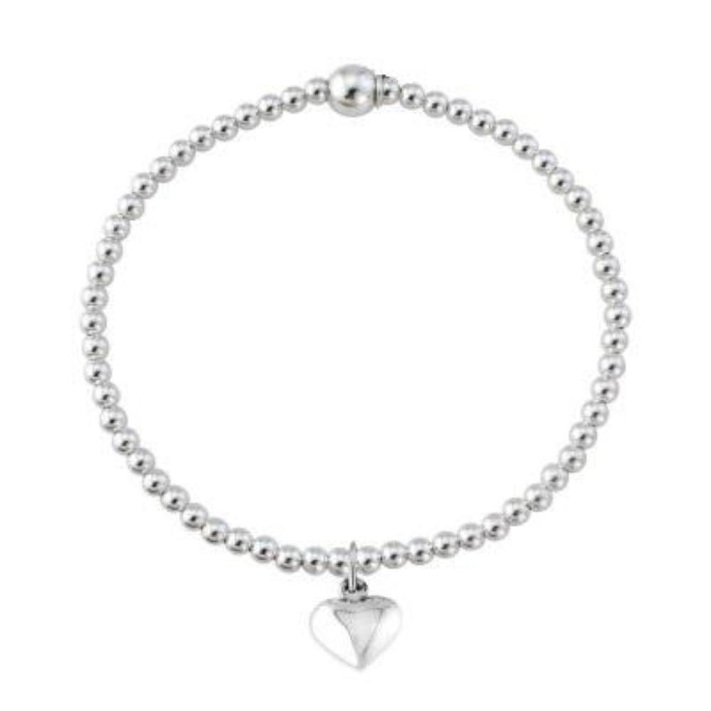 Silver puff heart bracelet Bracelet Trink