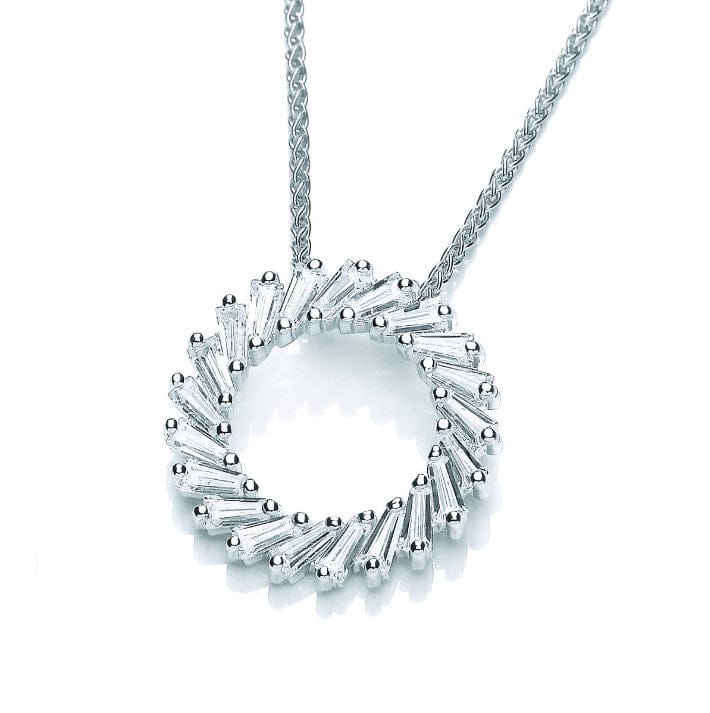 Silver Stone Set Wreath Pendant Pendant Cavendish French