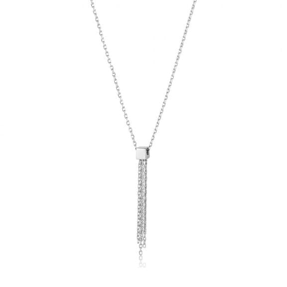 Silver tassel drop necklace Necklace Ania Haie