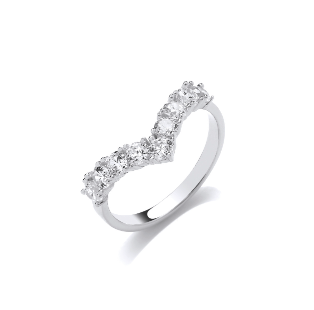 Silver Wishbone Eternity style ring Ring Cavendish French