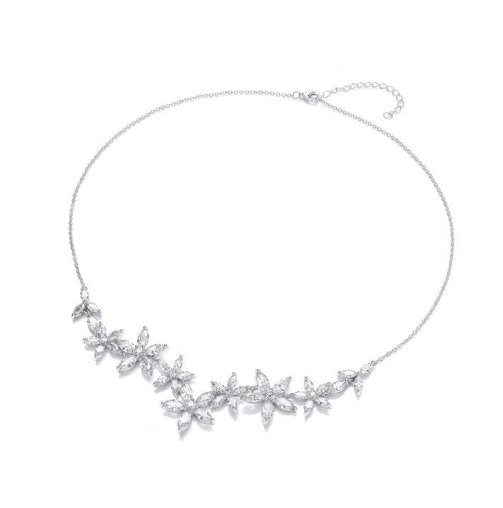 Silver Star Flower Necklace Necklace Cavendish French