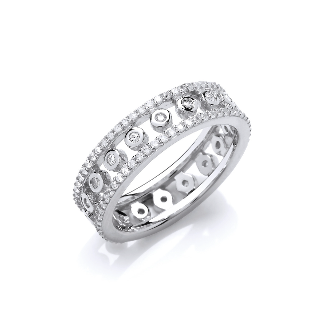 Studded sterling silver ring online