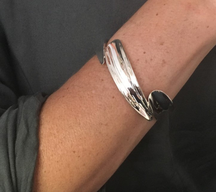 Sterling Silver Triple Curve Cuff Bangle Bangles Cavendish French