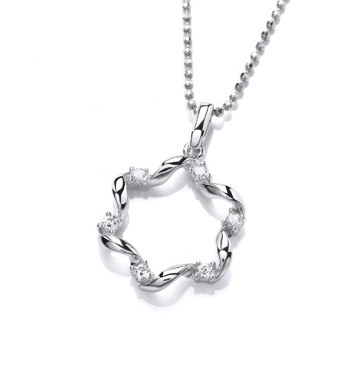 Silver Whirly Twist Pendant Pendant Cavendish French