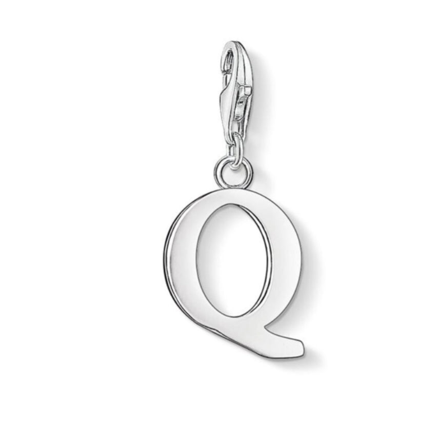 Thomas Sabo silver Q charm 0191-001-12