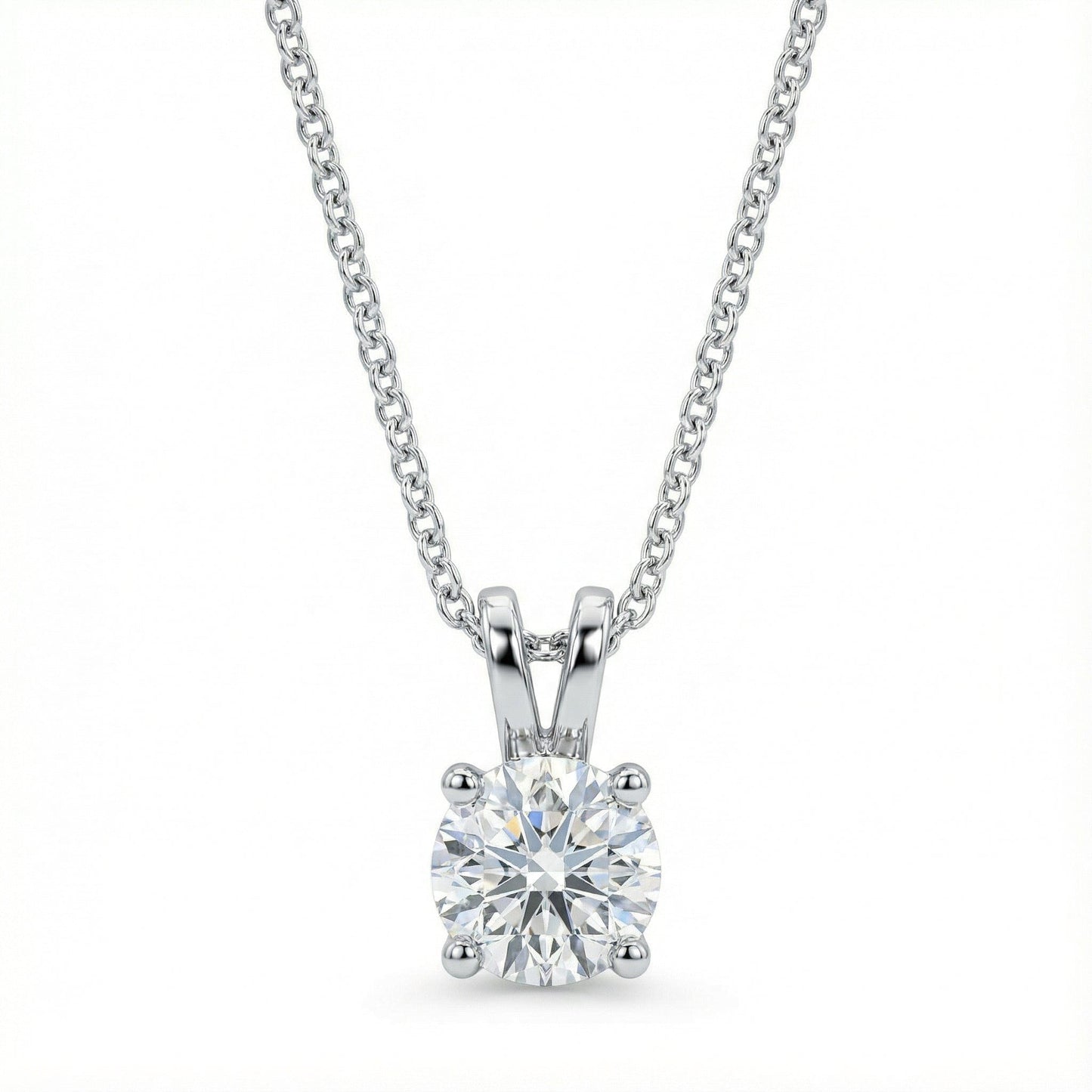 18ct white gold 0.50ct diamond solitaire necklace Pendant Rock Lobster