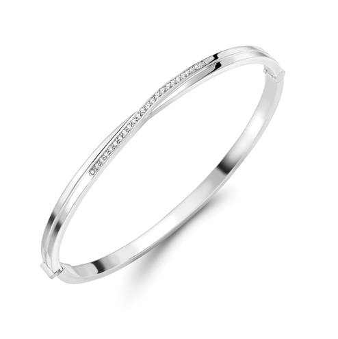 18ct white gold Montrose Bangle Bangles Stubbs
