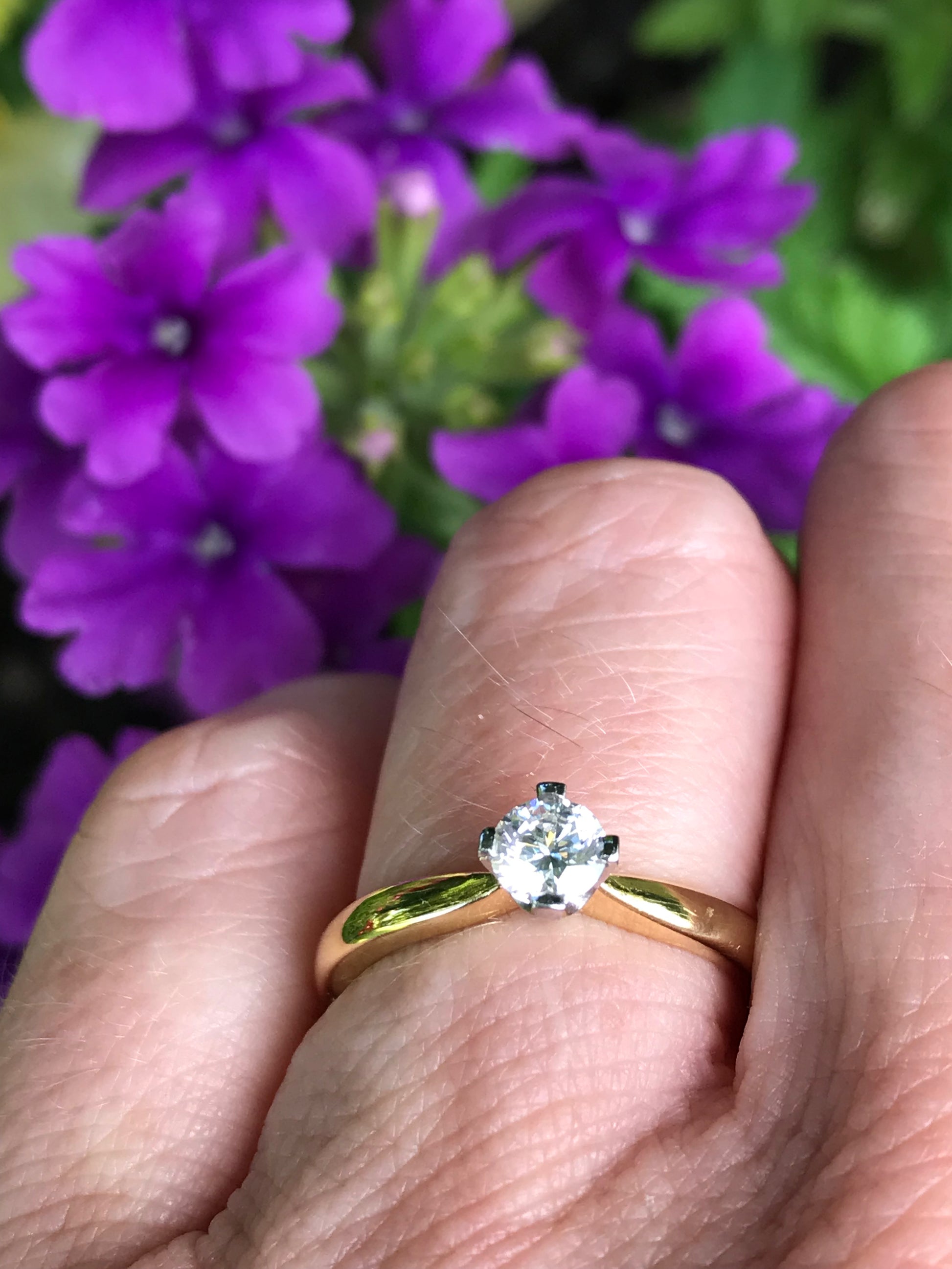 18ct yellow gold 0.36ct certified natural diamond ring Ring Rock Lobster