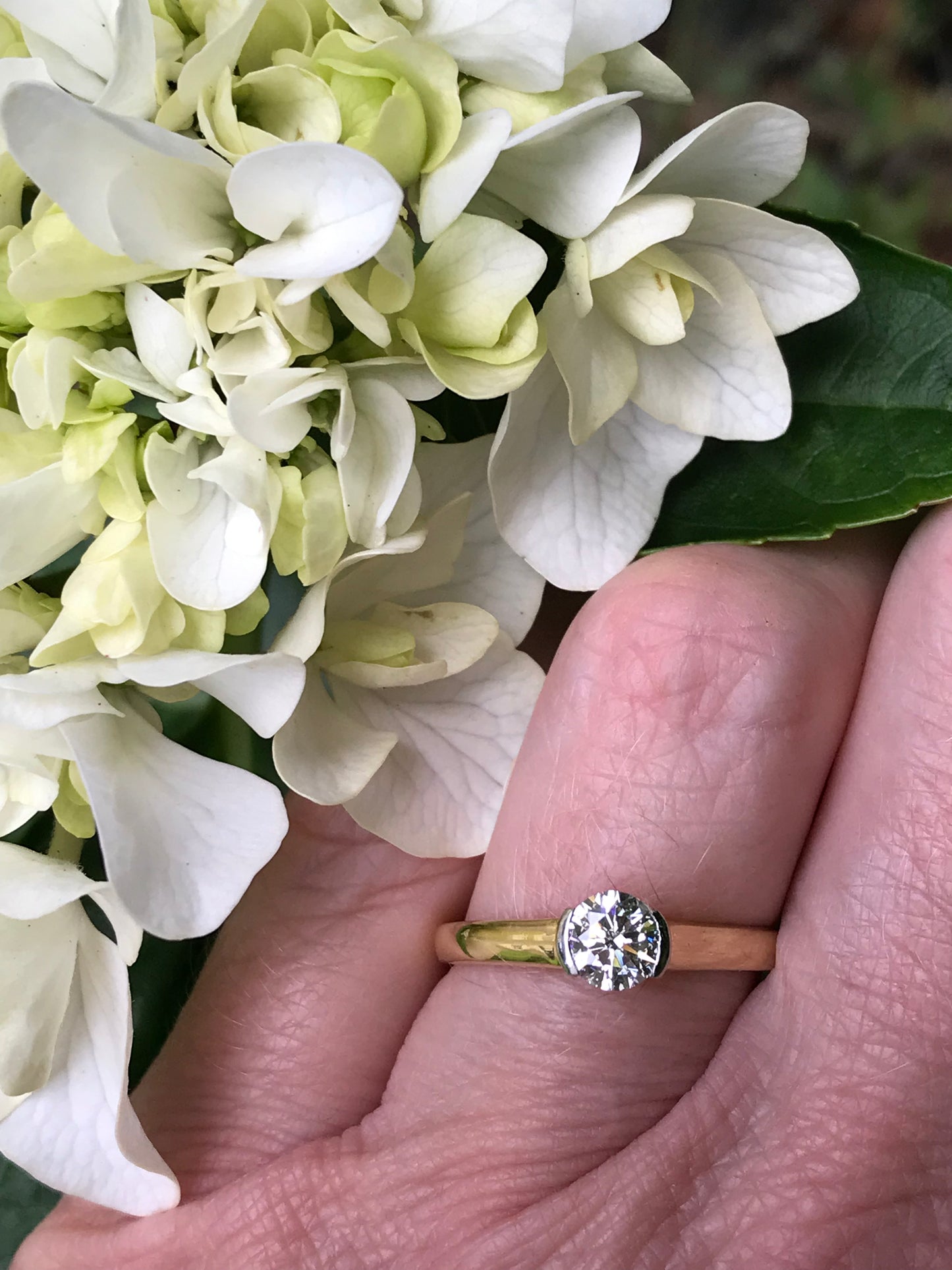 18ct yellow gold & platinum 0.50ct brilliant certified diamond ring Ring Rock Lobster