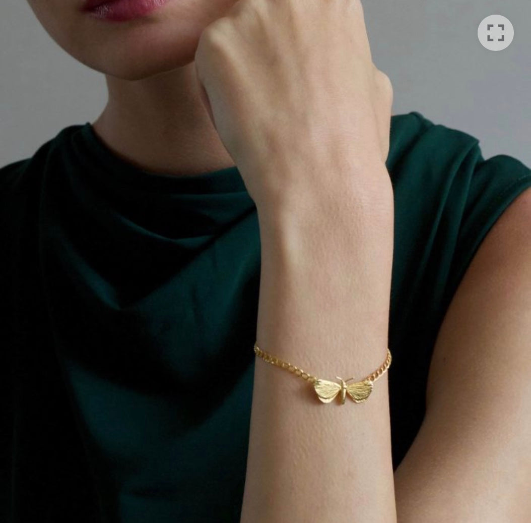 Alex Monroe drab looper moth bracelet Bracelet Alex Monroe   
