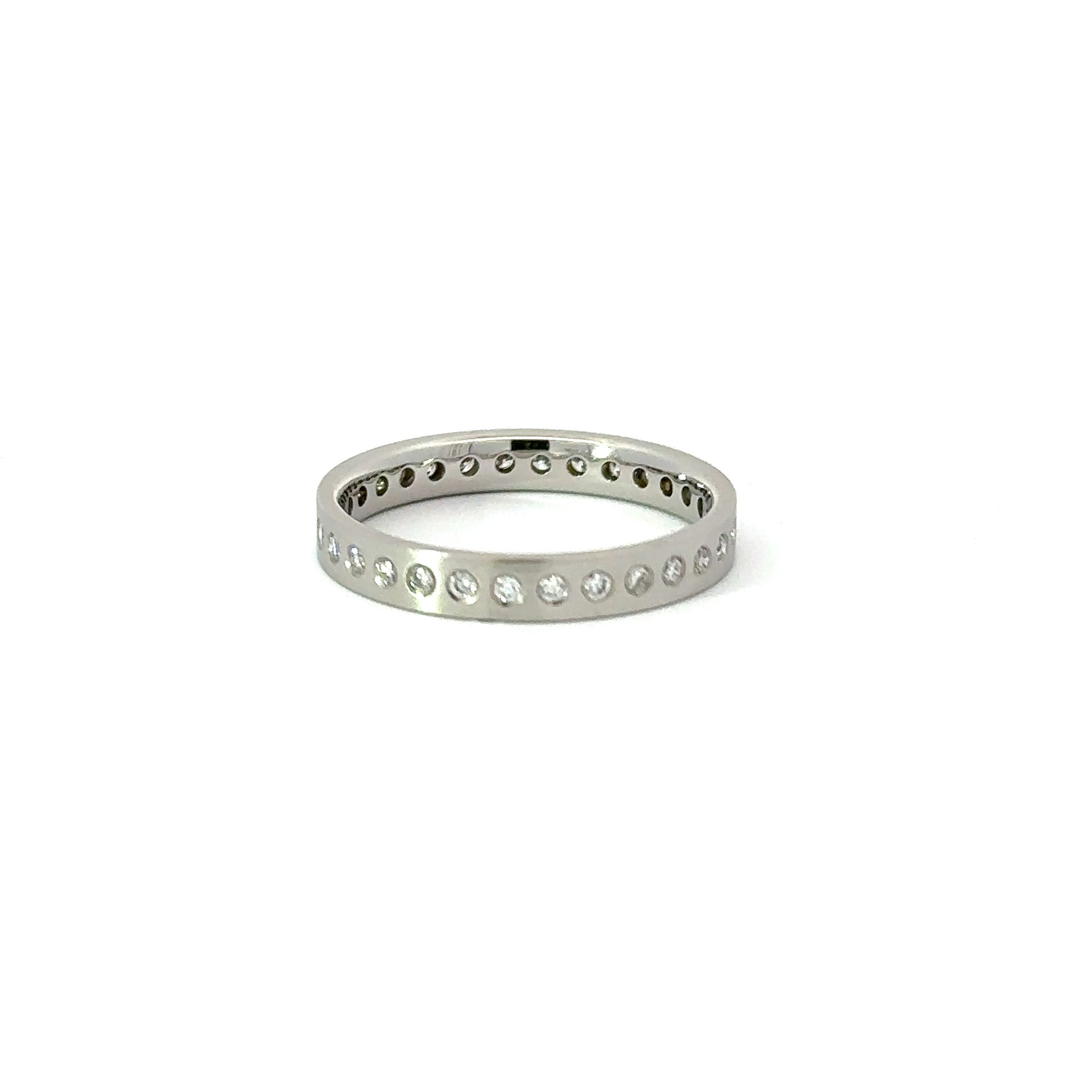 Gerstner Platinum flush set brilliant cut diamond full eternity band Ring Gerstner   