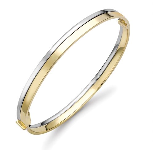 9ct Two-Tone Bangle Bangle Stubbs   